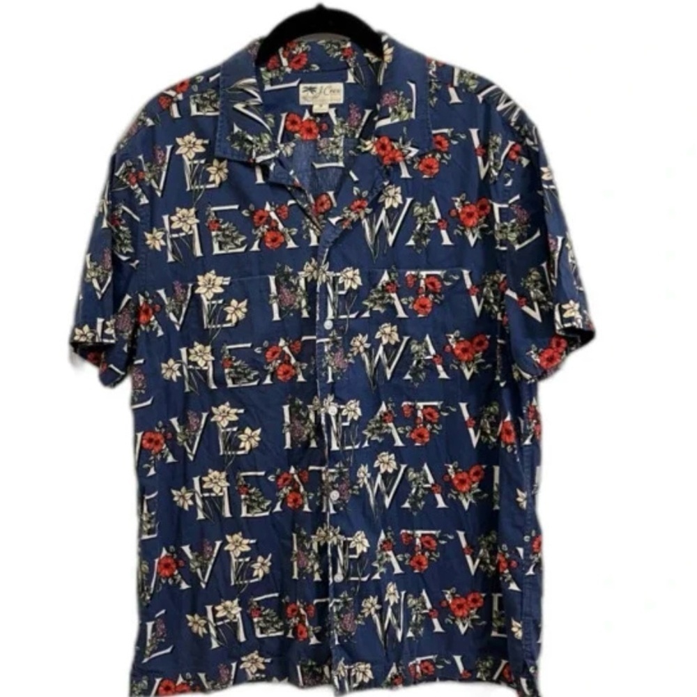 J.Crew Men's Medium Heatwave Summer Floral Short Sleeve Button Up​​​​